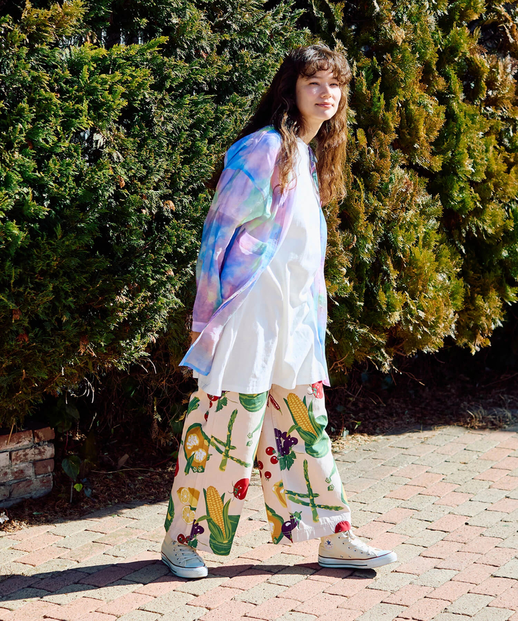 go slow caravan(ゴースローキャラバン) |キャンバスベジタブルフルーツパンツ (WOMENS)
