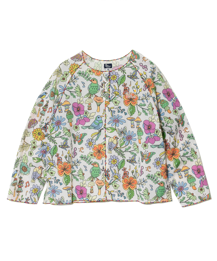 go slow caravan(ゴースローキャラバン) |N/Cクレイジー ハッピーフラワーヘンリープルオーバー (WOMENS)