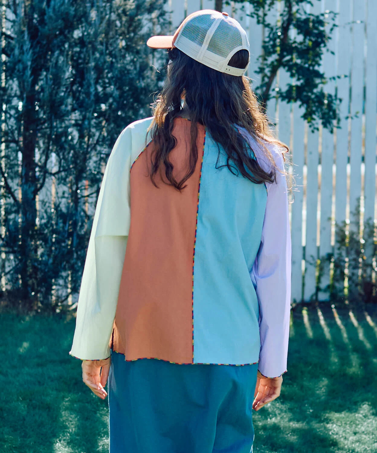 go slow caravan(ゴースローキャラバン) |N/Cクレイジー ハッピーフラワーヘンリープルオーバー (WOMENS)