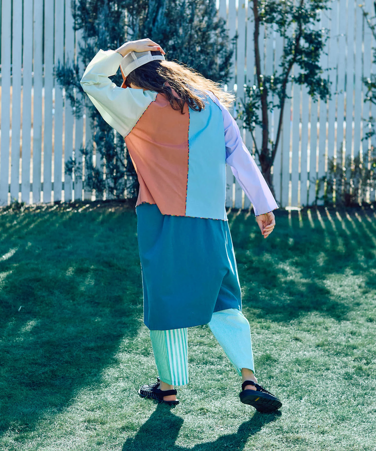 go slow caravan(ゴースローキャラバン) |N/Cクレイジー ハッピーフラワーヘンリープルオーバー (WOMENS)