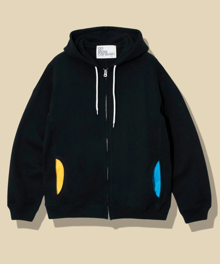 go slow caravan(ゴースローキャラバン) |UNIQUEインレイ アクティブパターン ZIP フーディー (MENS)