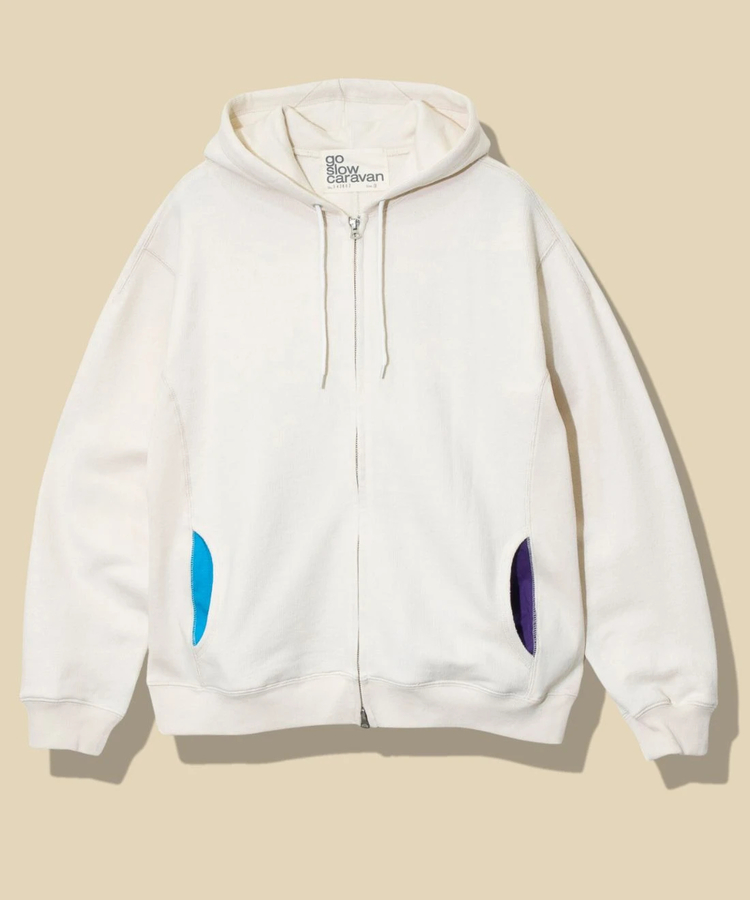 go slow caravan(ゴースローキャラバン) |UNIQUEインレイ アクティブパターン ZIP フーディー (MENS)