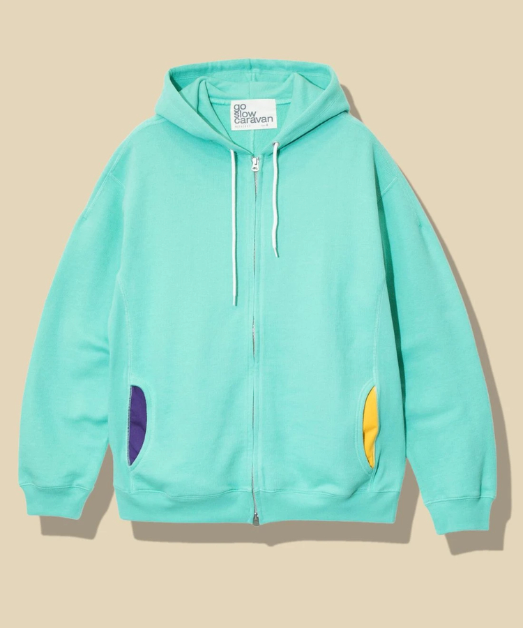 go slow caravan(ゴースローキャラバン) |UNIQUEインレイ アクティブパターン ZIP フーディー (MENS)