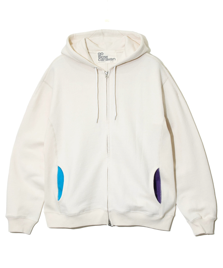 go slow caravan(ゴースローキャラバン) |UNIQUEインレイ アクティブパターン ZIP フーディー (MENS)