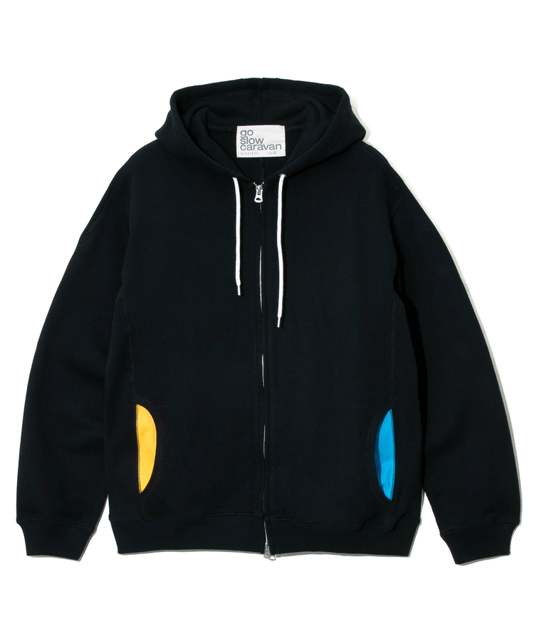 go slow caravan(ゴースローキャラバン) |UNIQUEインレイ アクティブパターン ZIP フーディー (MENS)