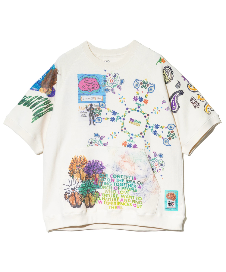 go slow caravan(ゴースローキャラバン) |UNIQUEインレイ 落書きMIX ラグラン TEE (MENS)