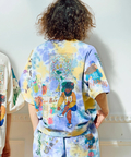 go slow caravan(ゴースローキャラバン) |UNIQUEインレイ 落書きMIX ラグラン TEE TIE DYE (MENS)