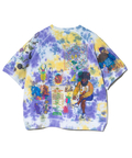 go slow caravan(ゴースローキャラバン) |UNIQUEインレイ 落書きMIX ラグラン TEE TIE DYE (MENS)