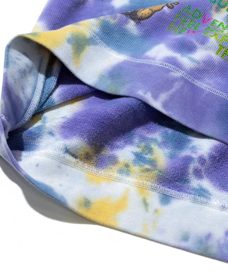go slow caravan(ゴースローキャラバン) |UNIQUEインレイ 落書きMIX ラグラン TEE TIE DYE (MENS)