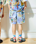 go slow caravan(ゴースローキャラバン) |UNIQUEインレイ 落書きMIX ショートパンツ TIE DYE (MENS)
