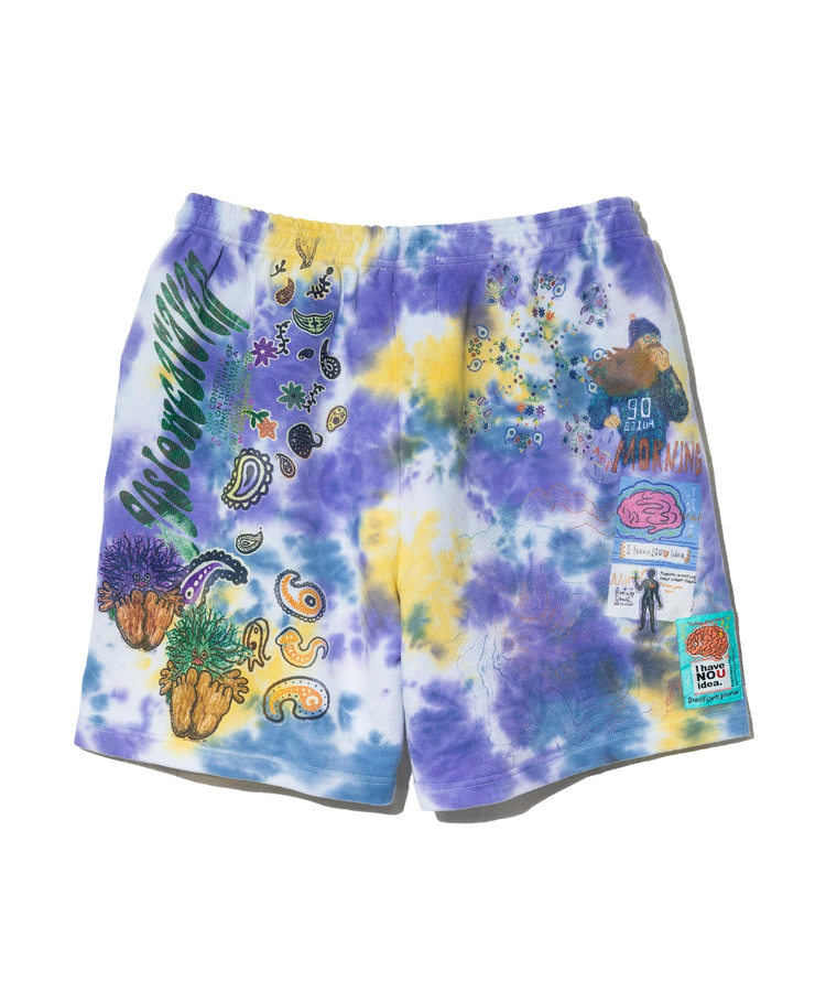 go slow caravan(ゴースローキャラバン) |UNIQUEインレイ 落書きMIX ショートパンツ TIE DYE (MENS)
