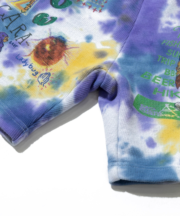 go slow caravan(ゴースローキャラバン) |UNIQUEインレイ 落書きMIX ショートパンツ TIE DYE (MENS)