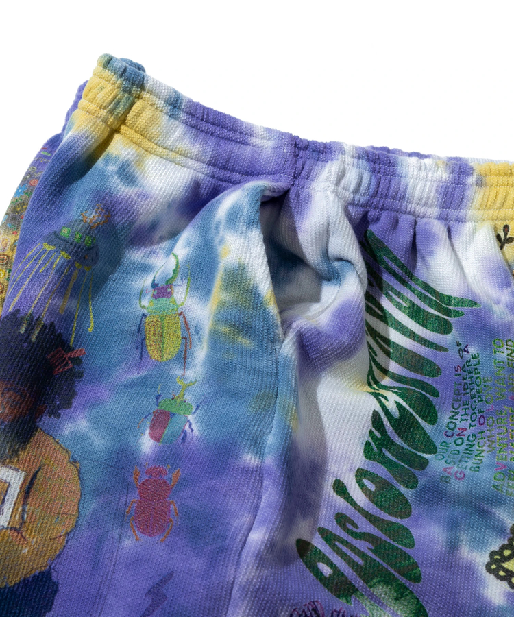 go slow caravan(ゴースローキャラバン) |UNIQUEインレイ 落書きMIX ショートパンツ TIE DYE (MENS)