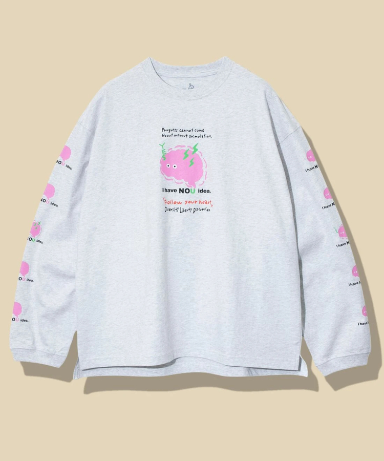go slow caravan(ゴースローキャラバン) |メランジェ G/D I HAVE NOU IDEA. ロングスリーブ BIG TEE (MENS)