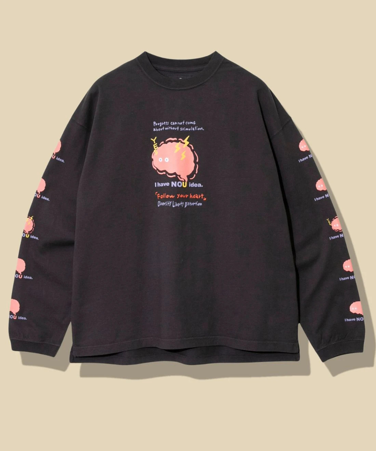 go slow caravan(ゴースローキャラバン) |メランジェ G/D I HAVE NOU IDEA. ロングスリーブ BIG TEE (MENS)