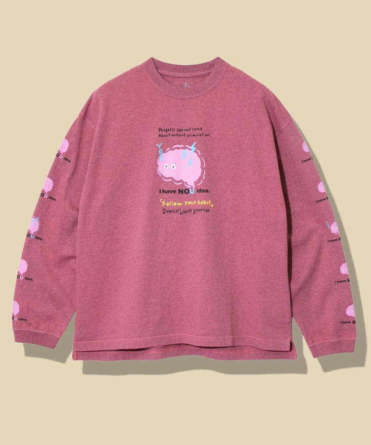 go slow caravan(ゴースローキャラバン) |メランジェ G/D I HAVE NOU IDEA. ロングスリーブ BIG TEE (MENS)