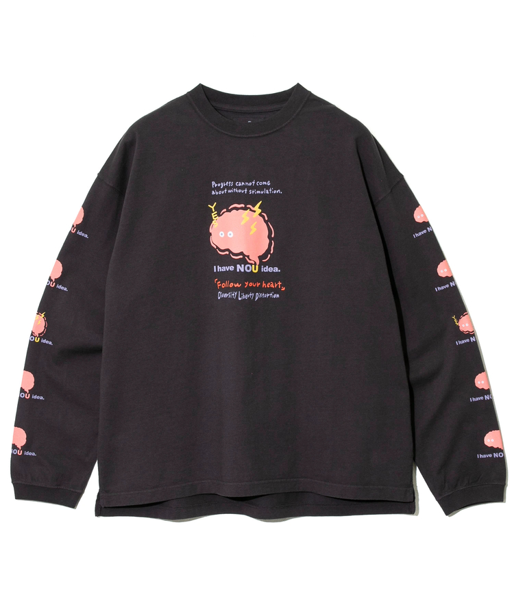 go slow caravan(ゴースローキャラバン) |メランジェ G/D I HAVE NOU IDEA. ロングスリーブ BIG TEE (MENS)
