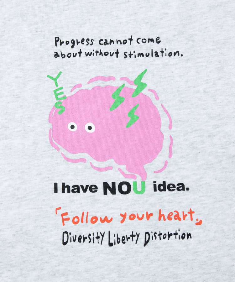 go slow caravan(ゴースローキャラバン) |メランジェ G/D I HAVE NOU IDEA. ロングスリーブ BIG TEE (MENS)