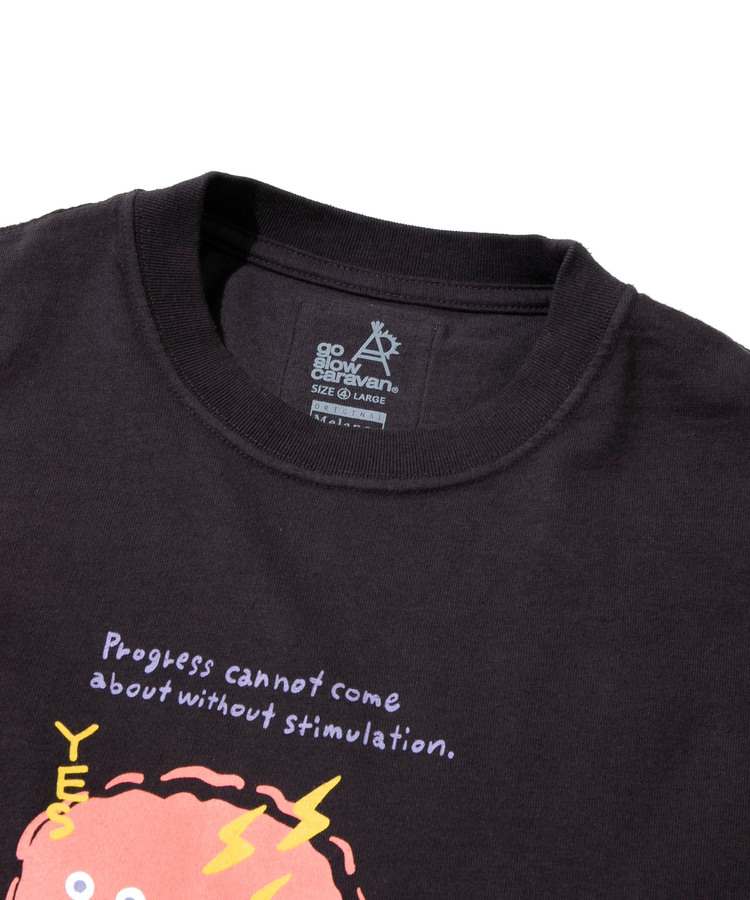 go slow caravan(ゴースローキャラバン) |メランジェ G/D I HAVE NOU IDEA. ロングスリーブ BIG TEE (MENS)
