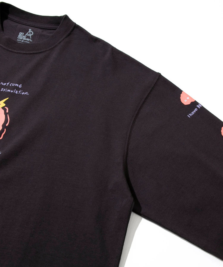 go slow caravan(ゴースローキャラバン) |メランジェ G/D I HAVE NOU IDEA. ロングスリーブ BIG TEE (MENS)