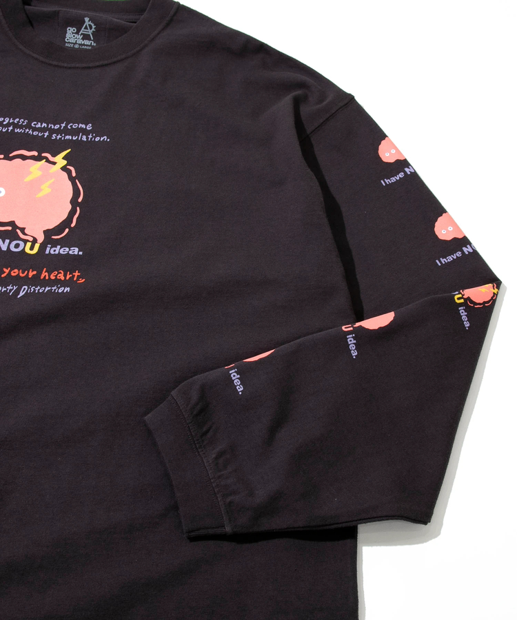 go slow caravan(ゴースローキャラバン) |メランジェ G/D I HAVE NOU IDEA. ロングスリーブ BIG TEE (MENS)