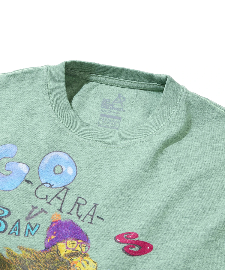 go slow caravan(ゴースローキャラバン) |メランジェ G/D EJIDAI MAN ロングスリーブ BIG TEE (MENS)