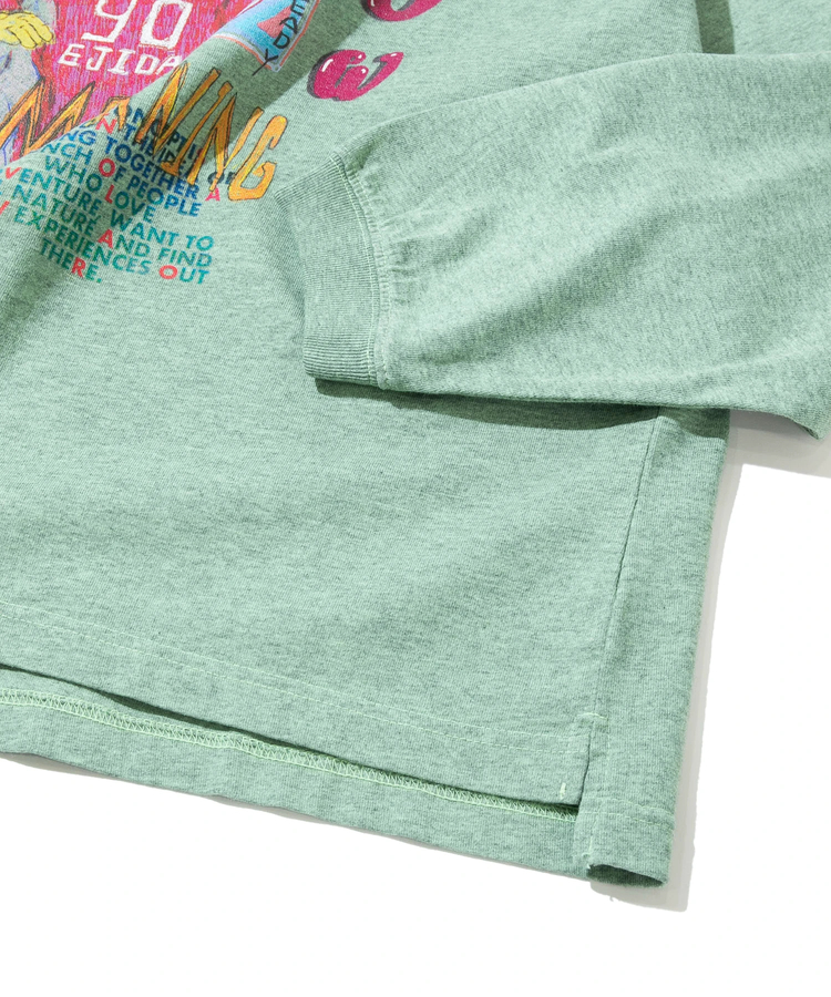 go slow caravan(ゴースローキャラバン) |メランジェ G/D EJIDAI MAN ロングスリーブ BIG TEE (MENS)