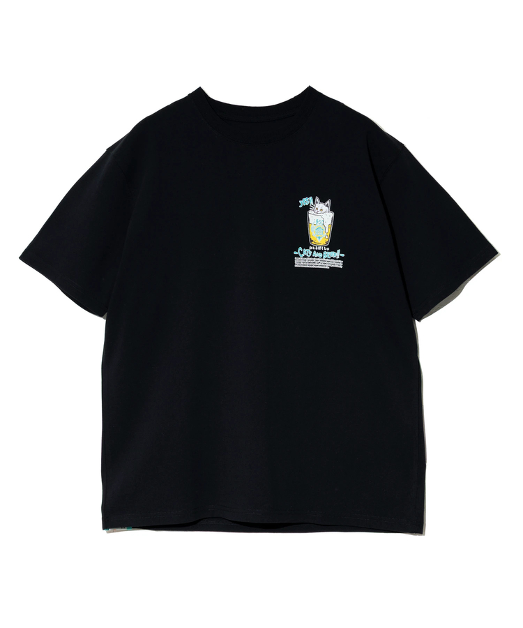 go slow caravan(ゴースローキャラバン) |RAY綿 猫と麦酒TEE~無限麦酒2~ (MENS/WOMENS)