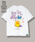 go slow caravan(ゴースローキャラバン) |RAY綿 猫と麦酒TEE~麦酒風呂2~ (MENS/WOMENS)