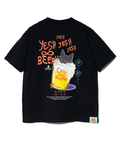 go slow caravan(ゴースローキャラバン) |RAY綿 猫と麦酒TEE~麦酒風呂2~ (MENS/WOMENS)