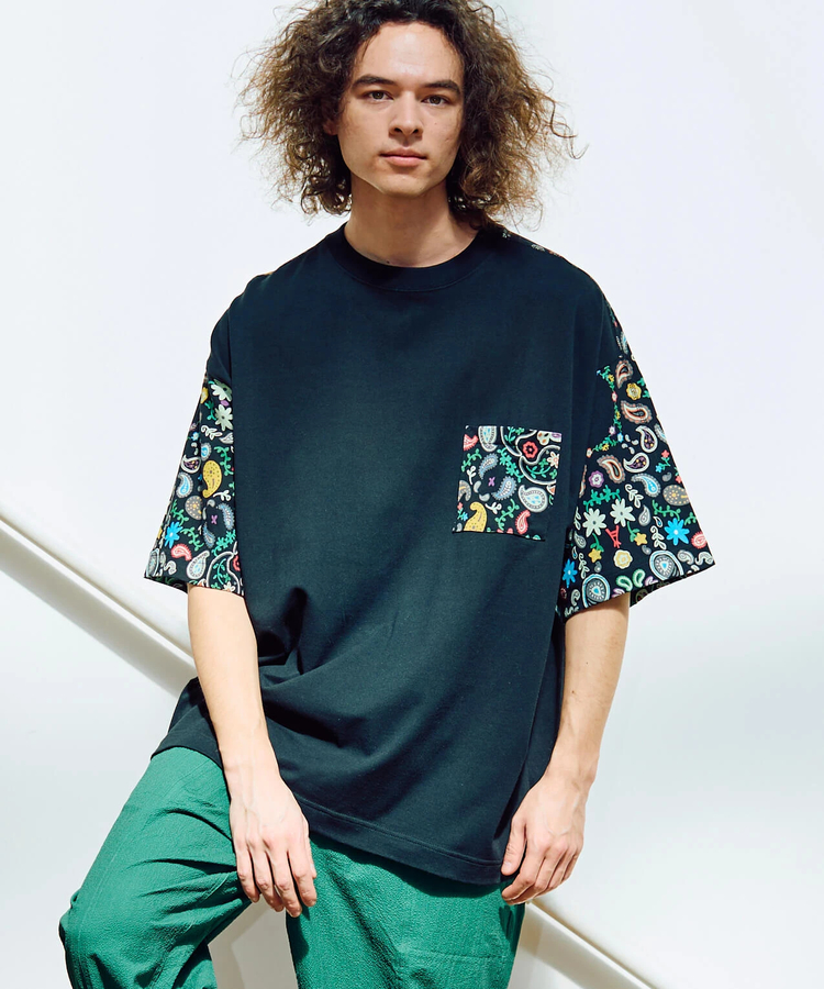 go slow caravan(ゴースローキャラバン) |RAY綿 アクティブパターン切替 ペイズリー PKT BIG TEE (MENS/WOMENS)