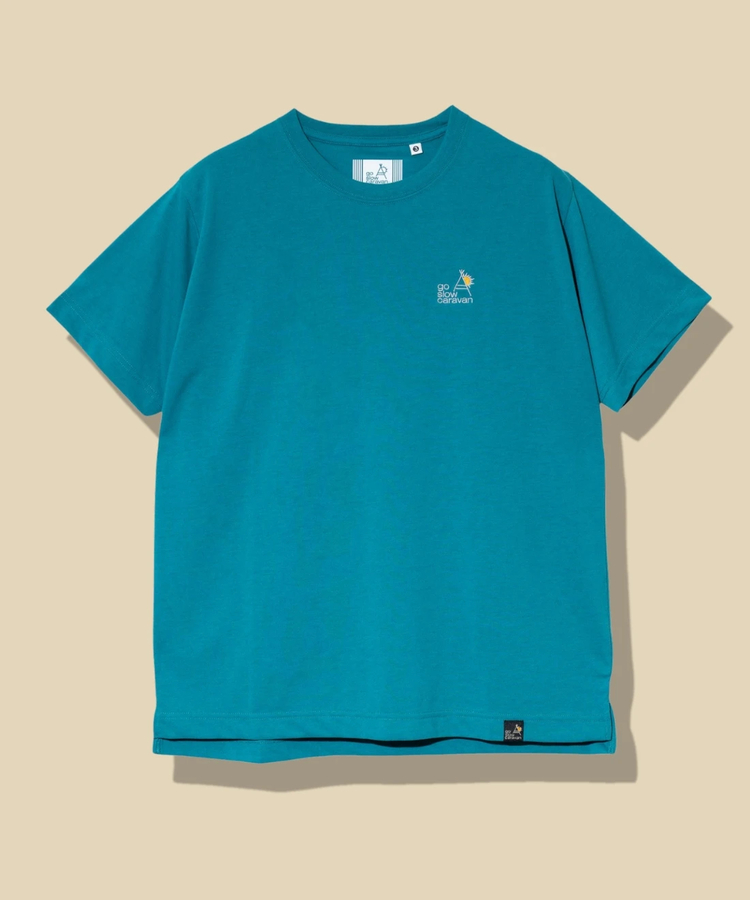 go slow caravan(ゴースローキャラバン) |Drymix LOGO刺繍 TEE (MENS)