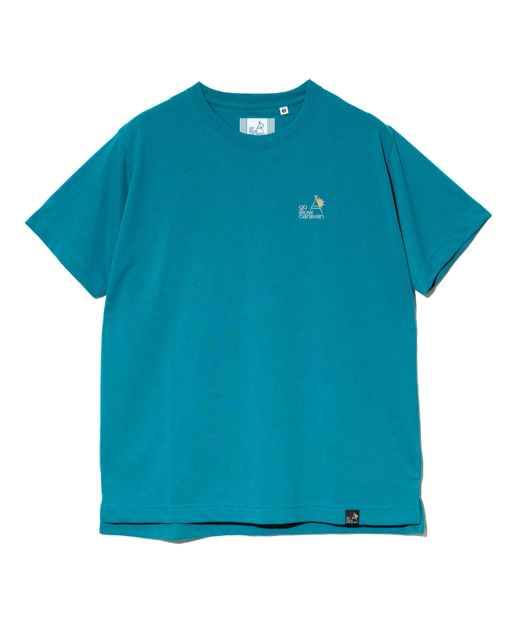 go slow caravan(ゴースローキャラバン) |Drymix LOGO刺繍 TEE (MENS)