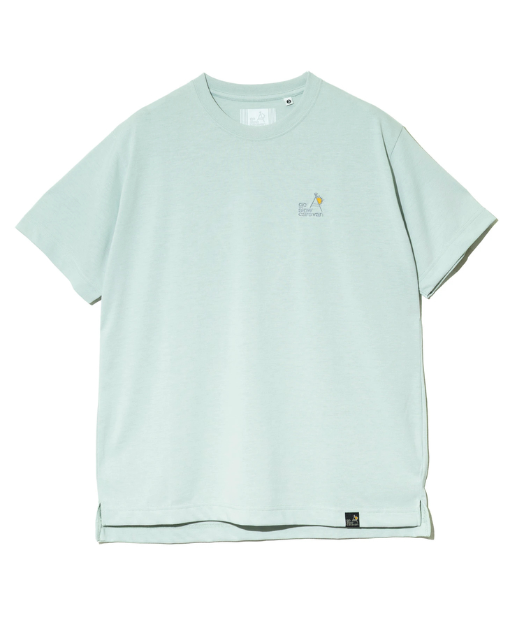 go slow caravan(ゴースローキャラバン) |Drymix LOGO刺繍 TEE (MENS)