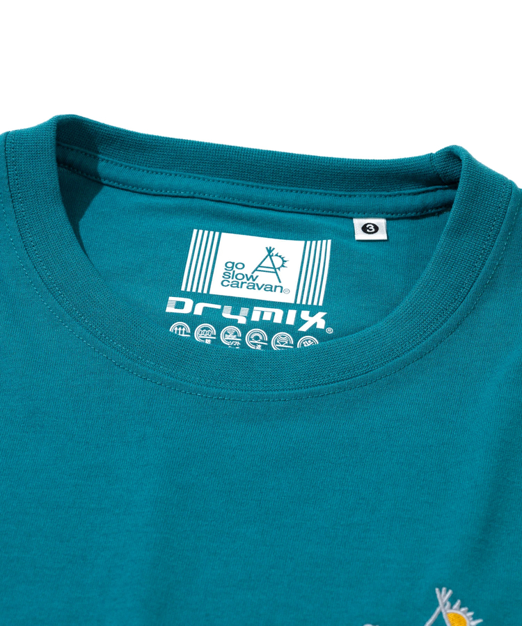 go slow caravan(ゴースローキャラバン) |Drymix LOGO刺繍 TEE (MENS)