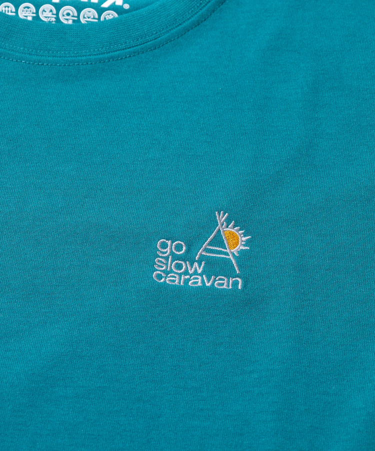 go slow caravan(ゴースローキャラバン) |Drymix LOGO刺繍 TEE (MENS)