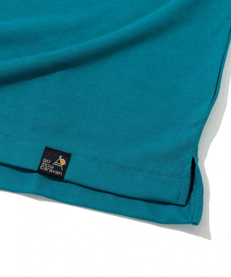 go slow caravan(ゴースローキャラバン) |Drymix LOGO刺繍 TEE (MENS)