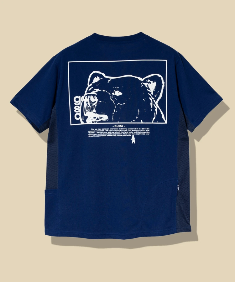 go slow caravan(ゴースローキャラバン) |Drymix スクエアクマLOGO アクティビTEE (MENS)