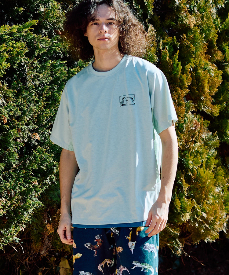 go slow caravan(ゴースローキャラバン) |Drymix スクエアクマLOGO アクティビTEE (MENS)
