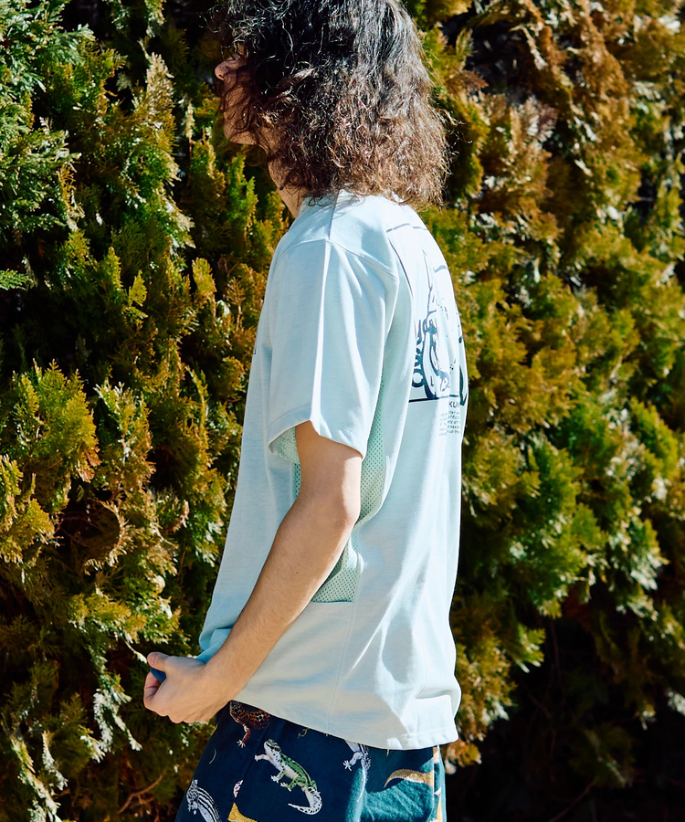 go slow caravan(ゴースローキャラバン) |Drymix スクエアクマLOGO アクティビTEE (MENS)