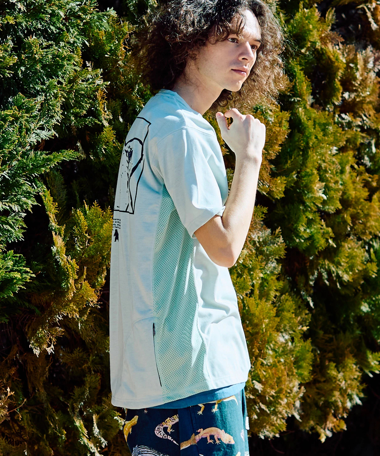 go slow caravan(ゴースローキャラバン) |Drymix スクエアクマLOGO アクティビTEE (MENS)