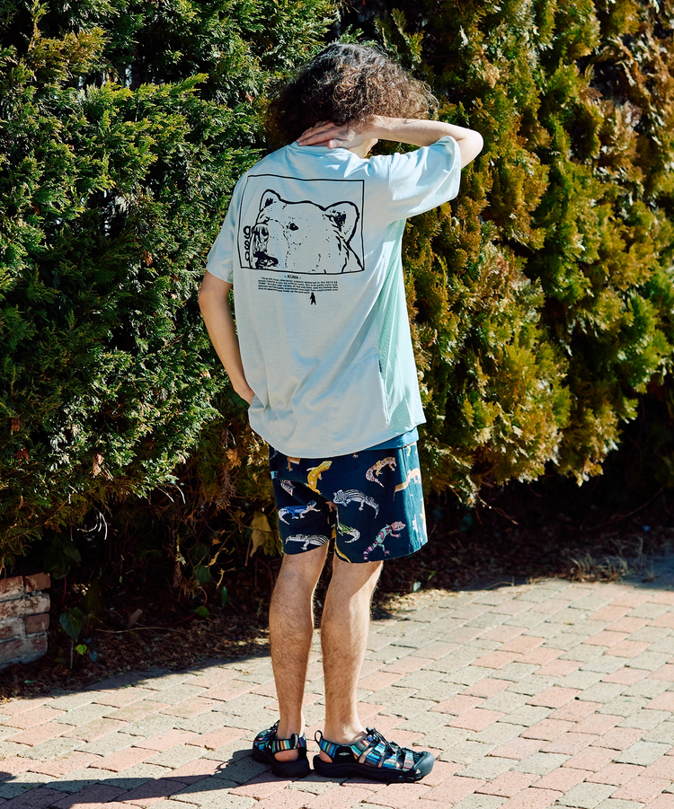 go slow caravan(ゴースローキャラバン) |Drymix スクエアクマLOGO アクティビTEE (MENS)