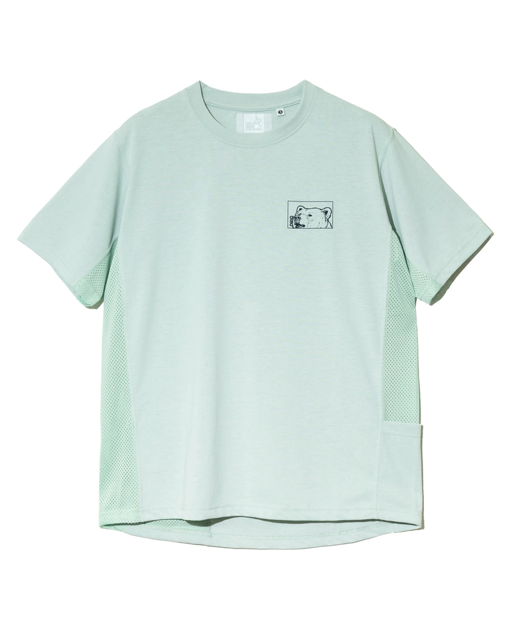 go slow caravan(ゴースローキャラバン) |Drymix スクエアクマLOGO アクティビTEE (MENS)
