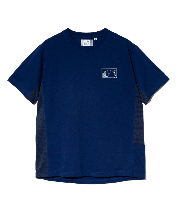 go slow caravan(ゴースローキャラバン) |Drymix スクエアクマLOGO アクティビTEE (MENS)