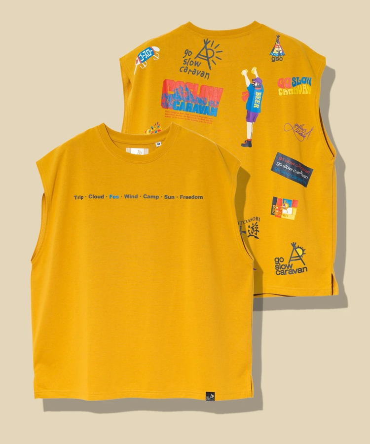 go slow caravan(ゴースローキャラバン) |Drymix gscいっぱい ノースリーブ TEE (MENS)