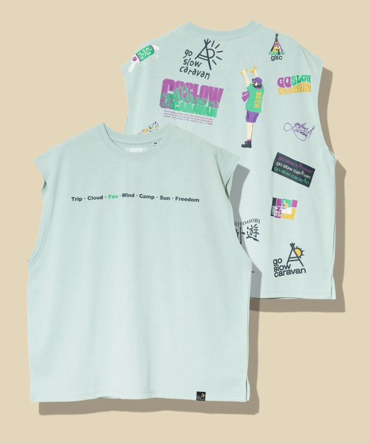 go slow caravan(ゴースローキャラバン) |Drymix gscいっぱい ノースリーブ TEE (MENS)