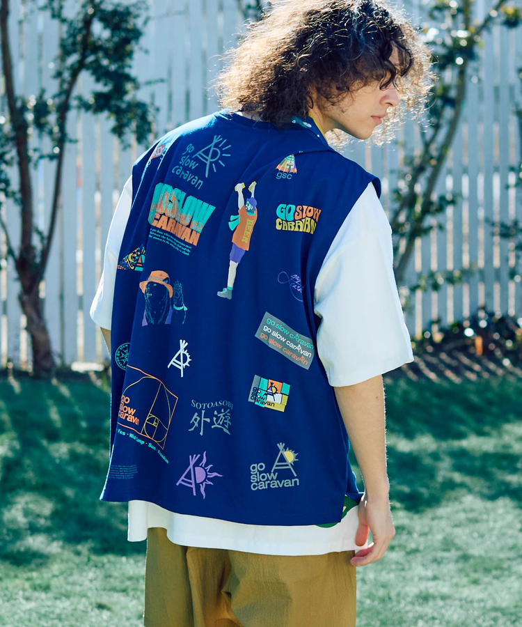 go slow caravan(ゴースローキャラバン) |Drymix gscいっぱい ノースリーブ TEE (MENS)
