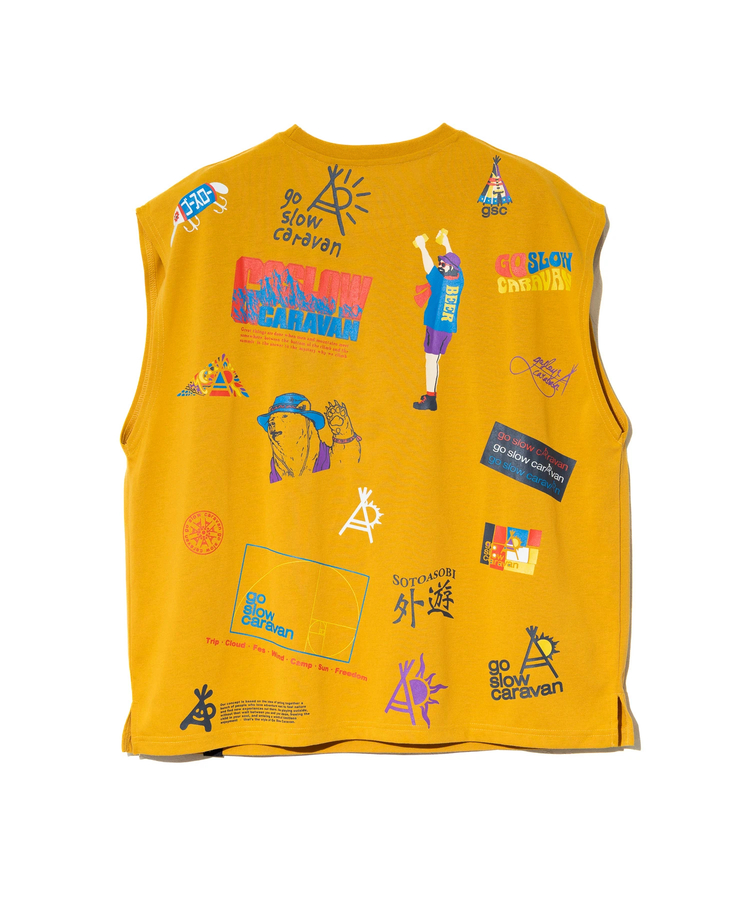 go slow caravan(ゴースローキャラバン) |Drymix gscいっぱい ノースリーブ TEE (MENS)