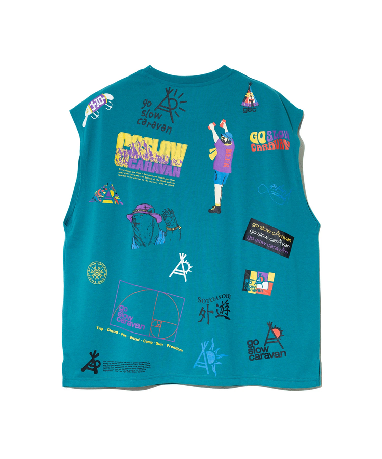 go slow caravan(ゴースローキャラバン) |Drymix gscいっぱい ノースリーブ TEE (MENS)