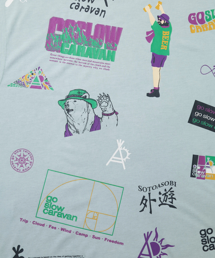 go slow caravan(ゴースローキャラバン) |Drymix gscいっぱい ノースリーブ TEE (MENS)